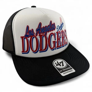 '47 Brand Los Angeles Dodgers MLB Creedence Foam Trucker Snapback Mesh Back Hat - Picture 1 of 7