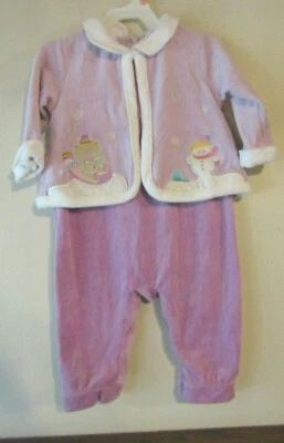 NOOKIE DOKIE GIRL TALLA 12 MO 1 PIEZA HABITACIÓN PÚRPURA CON CHAQUETA ADJUNTA NUEVO CON ETIQUETAS Foto 1 de 4