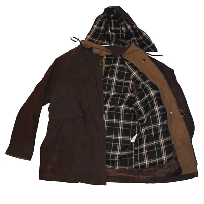 Abrigo de Colección Marrón Tareas Granero Gamuza Chaqueta BRAETAN M Bombardero - Manta Franela LEER Foto 1 de 4