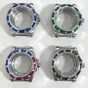 40mm Watch Case Crystal Case in 316 Sapphire Steel Watch for NH35/36 Movement - Picture 1 of 14