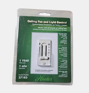 Hunter Ceiling Fan & Light Dual Slide Wall Control w/ Preset 27183 4-Speed NWT - Picture 1 of 4