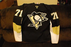 Pittsburgh Penguins Fight Strap Malkin Reebok Hockey Jersey 54 - Picture 1 of 11