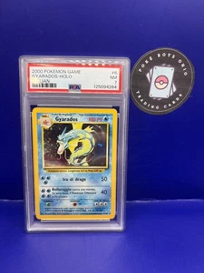 2000 Pokemon ITALIAN Unlimited Base Set Gyarados Holo 6/102 PSA 7 - Picture 1 of 3