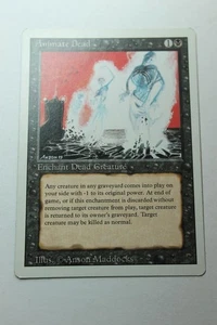 MTG Animate Dead x1 - -Revised Edition-Mod/Hvy Play - Bild 1 von 1