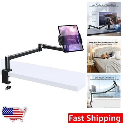 28in Long Arm iPad Desk Mount, Heavy Duty Aluminum Tablet Arm Mount for Desk ... - Image 1 of 4