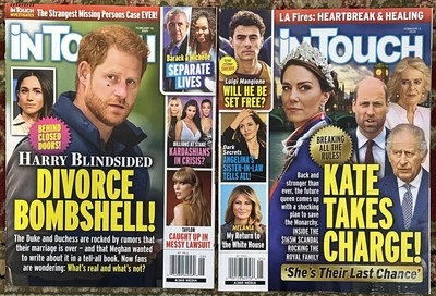 In Touch Magazines February 2025 Divorce Bombshell  Princess Kate - Image 1 of 3