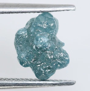 Diamante grezzo blu fantasia naturale 0,65 ct - diamante unico irregolare per gioielli. - Foto 1 di 4