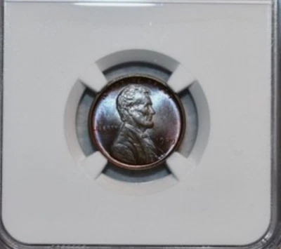 1909 VDB NGC MS66BN Brown Toned Lincoln Wheat Cent Beautiful Color  - Image 1 of 4
