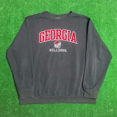 2020 Black  Embroidered Georgia Bulldogs Champion Crewneck Sweatshirt size XL - Image 1 of 4