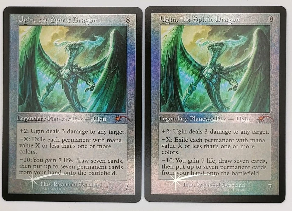 MTG Spirit Dragon Ugin Foil English Old Frame 2 Sheets - Image 1 of 1