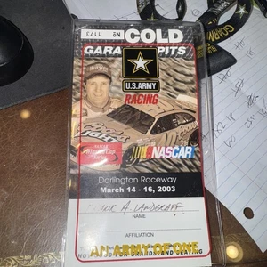 2003 NASCAR Darlington Carolina Dodge Dealers 400 Craven Win 2 Garage & Pit Pass - Picture 1 of 5