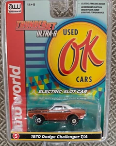 Auto World HO 1970 Dodge Challenger T/A Thunder Jet Ultra G Slot Car Nuevo - Imagen 1 de 1