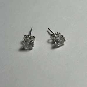 Silver Earrings 925 CZ - Picture 1 of 8