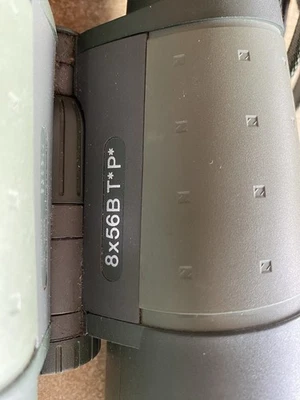 Jagd Fernglas Pirschglas 8 x 56 Zeiss Grün Gummiert mit Tasche - Bild 1 von 3