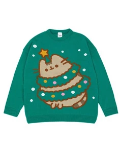 Jersey de Navidad verde Pusheen árbol de Navidad para mujer - Imagen 1 de 22