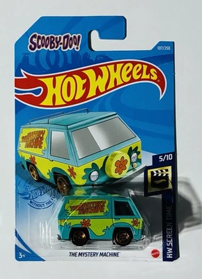 2021 Hot Wheels  Mainline Scooby-Doo Mystery Machine Screen Time 5/10 #107 Minty - Image 1 of 2