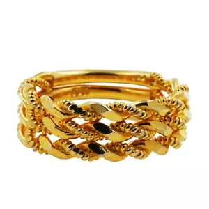 Designer Ring 585 Gold 14 Kt Gelbgold Damen Goldring Wert 950,- - Bild 1 von 9