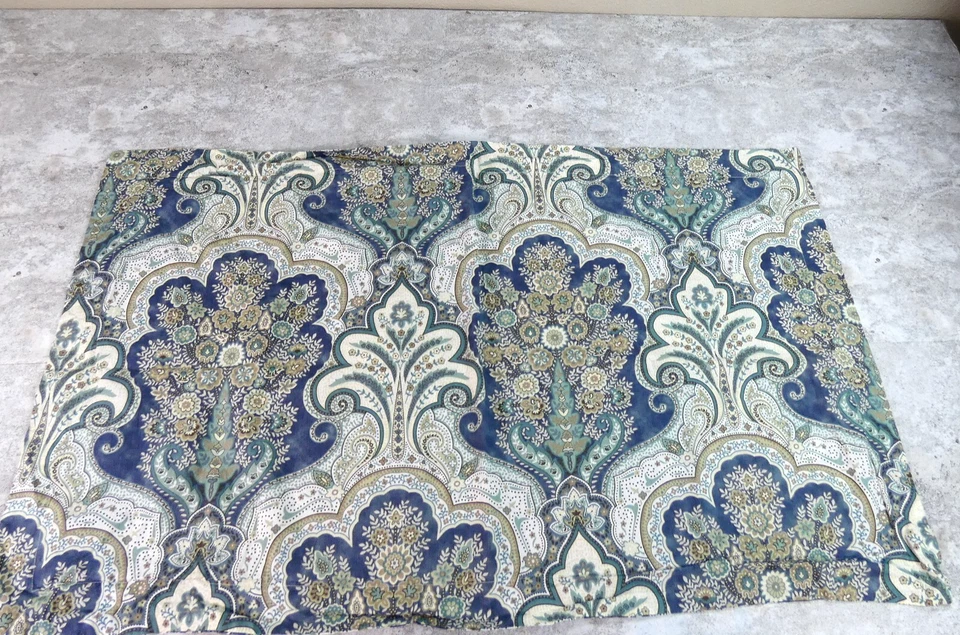 Funda de almohada Pottery Barn King azul verde McKenna cachemira sobre funda de almohada Foto 1 de 4