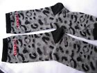 Donna Karan New York DKNY Animal Leopard Print Grey Black Socks NEW