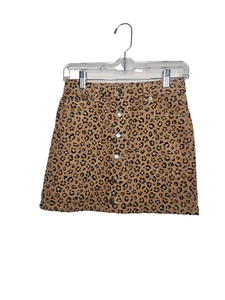 Cat & Jack Leopard Print Skirt Falda Girls Size L 10/12 - Picture 1 of 7