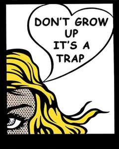 Don't Grow Up It's A Trap Canvas Art Print 16 x 20  #2577 - Picture 1 of 4