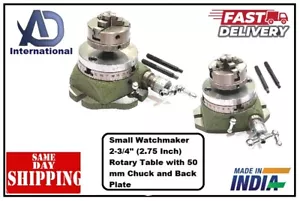 Mesa giratoria para relojero pequeño de 2-3/4" (2,75 pulgadas) con portabrocas de 50 mm y placa trasera - Imagen 1 de 35