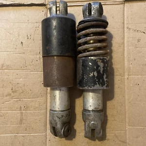 VINTAGE AJS MATCHLESS INCOMPLETE REAR SHOCK ABSORBERS FOR SPARES AND REPAIRS - Picture 1 of 5
