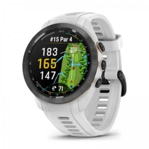 Garmin Approach S70 42mm Golf GPS Black with White Silicone Band 010-02746-00 - Picture 1 of 3