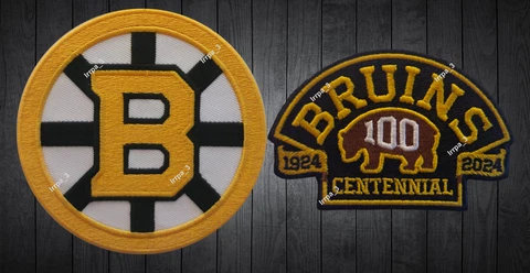 Both 100 Boston Bruins Centennial Logo Jersey Patch NHL Hockey Jersey Patch Year Cover