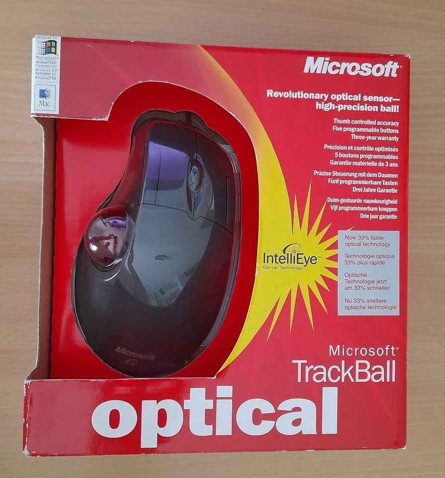 Microsoft Trackball Optical 1.0, USB Maus, OVP, Neuwertig - Bild 1 von 1