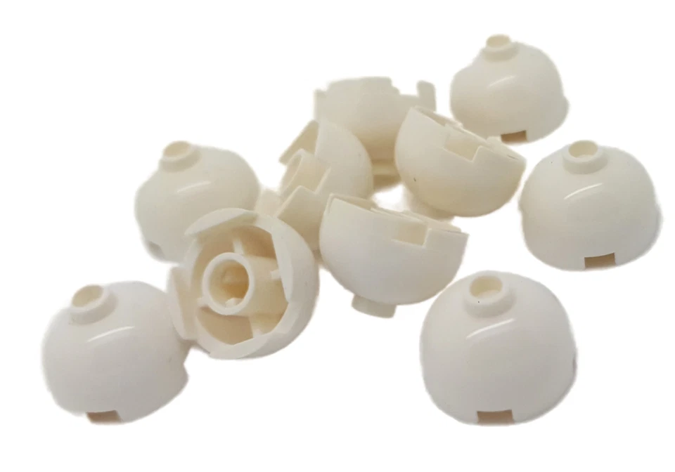 10 Stück LEGO Stein Kuppel 4216652, 2x2, 30367, weiß, NEU - Bild 1 von 1