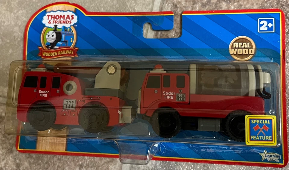 2005 Learning Curve Wooden Thomas Train Sodor Fire Crew