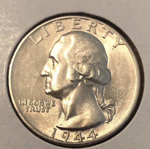 1944 Washington Quarter Nice AU Graded Fairly Almost Uncirculated Cover