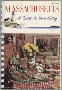 Massachusetts Restaurant Cookbook Recipe & Guidebook Advertising Illustrated - Picture 1 of 7