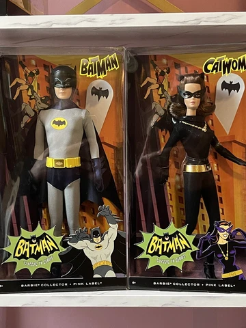 Batman & Catwoman Barbie Doll Collector Pink Label 2012 #Y0302 #Y0304 NRFB Cover