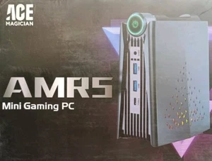 ACEMAGICIAN AMR5 RGB Mini Gaming PC Ryzen 5 5600U 16GB DDR4 512GB NVMe SSD - Picture 1 of 7