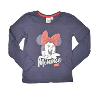 DISNEY At Primark MINNIE MOUSE LONG SLEEVE NAVY Shirt Xs Girls (SIZE 4-5) NWOT - Picture 1 of 6