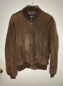 Vintage McGregor Suede Jacket Size 40 Brown  - Picture 1 of 6