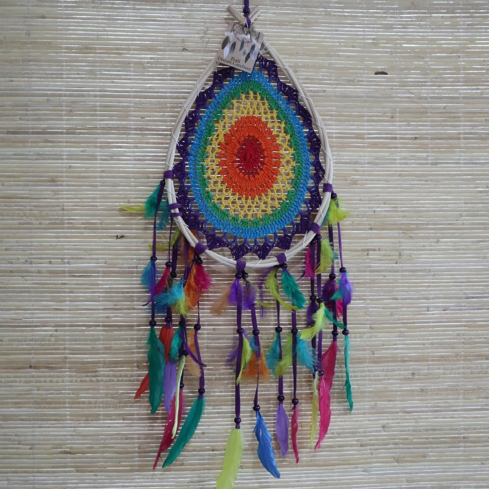 Atrapasueños grande macramé arco iris lágrima - atrapasueños Foto 1 de 4