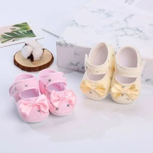 Baby Girls Toddlers Soft Sole Christening Pram Shoes Casual Slippers Sandals UK - Picture 1 of 13