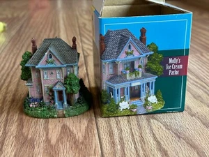 REDWOOD SHORES "MOLLYS ICE CREAM PARLOR" MINIATURE VILLAGE 2001 HANDCRAFTED RS03 - Picture 1 of 8