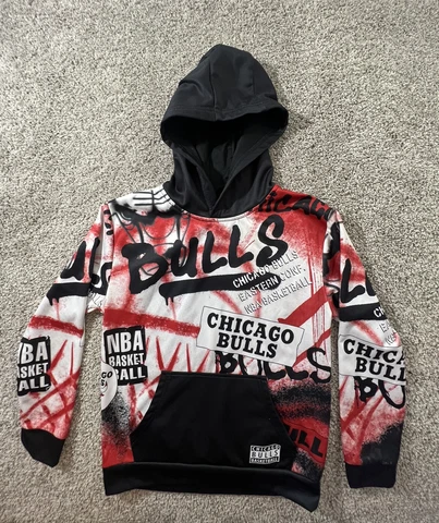 Chicago Bulls Youth Kids Hoodie Hooded Sweatshirt Large Cover