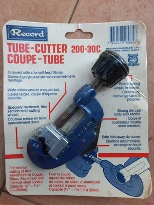 NOS Record Tube Cutter 200-30C Coupe - Tube 3-30 mm. - Image 1 of 4