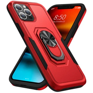 Hard Ring Stand Back Case Shockproof For iPhone 15 14 Pro Max 13 12 Pro 11 XS - Zdjęcie 1 z 18