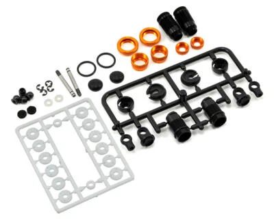 XRAY Aluminum Shock Absorber Set (Orange) (2) [XRA338001-O] - Image 1 of 2