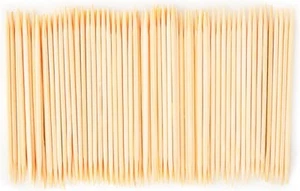 600 Bamboo Wooden Toothpicks Fruit Picks Natural Round Catering Party Oral Care - Picture 1 of 6