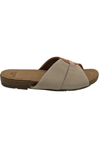 Earth Origins Suede Slide Sandals Lexi Peach Multi - Picture 1 of 4