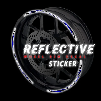 ADESIVO ARO REFLEXIVO AZUL 17 POLEGADAS SH12 para Suzuki SV1000 S 03 04 05 06 07 - Imagem 1 de 4