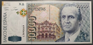 ESPAÑA 10000 PESETAS 1992 JUAN CARLOS I EBC-/EBC MANCHA ESQUINA SUPERIOR IZQDA - Picture 1 of 2