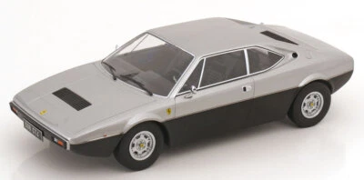 KK Scale 1/18 FERRARI 308 GT4 SILVER & FLAT BLACK 1974 Diecast - KKDC181234 - Image 1 of 4